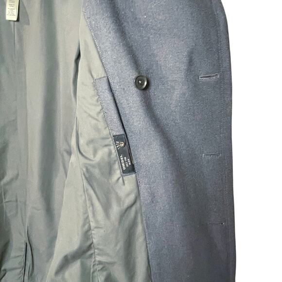 NWOT DIESEL Men’s Only the Brave Gray Wool Blend Double Breasted Coat - Picture 6 of 7